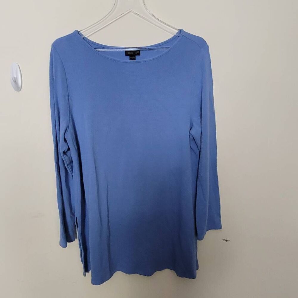 J. JILL Blue Wearever Collection Ottoman Tunic Large